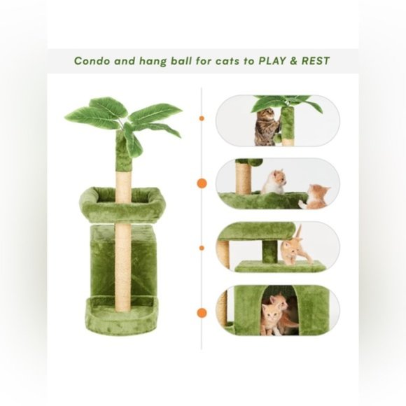 new  Pet Carrier & Cat Tree house bed.  firm price - Picture 4 of 12